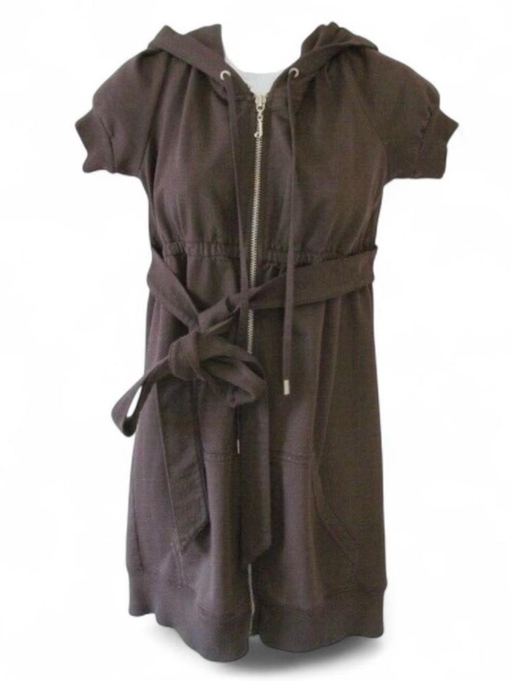 Juicy Couture black Zip Hoodie Dress